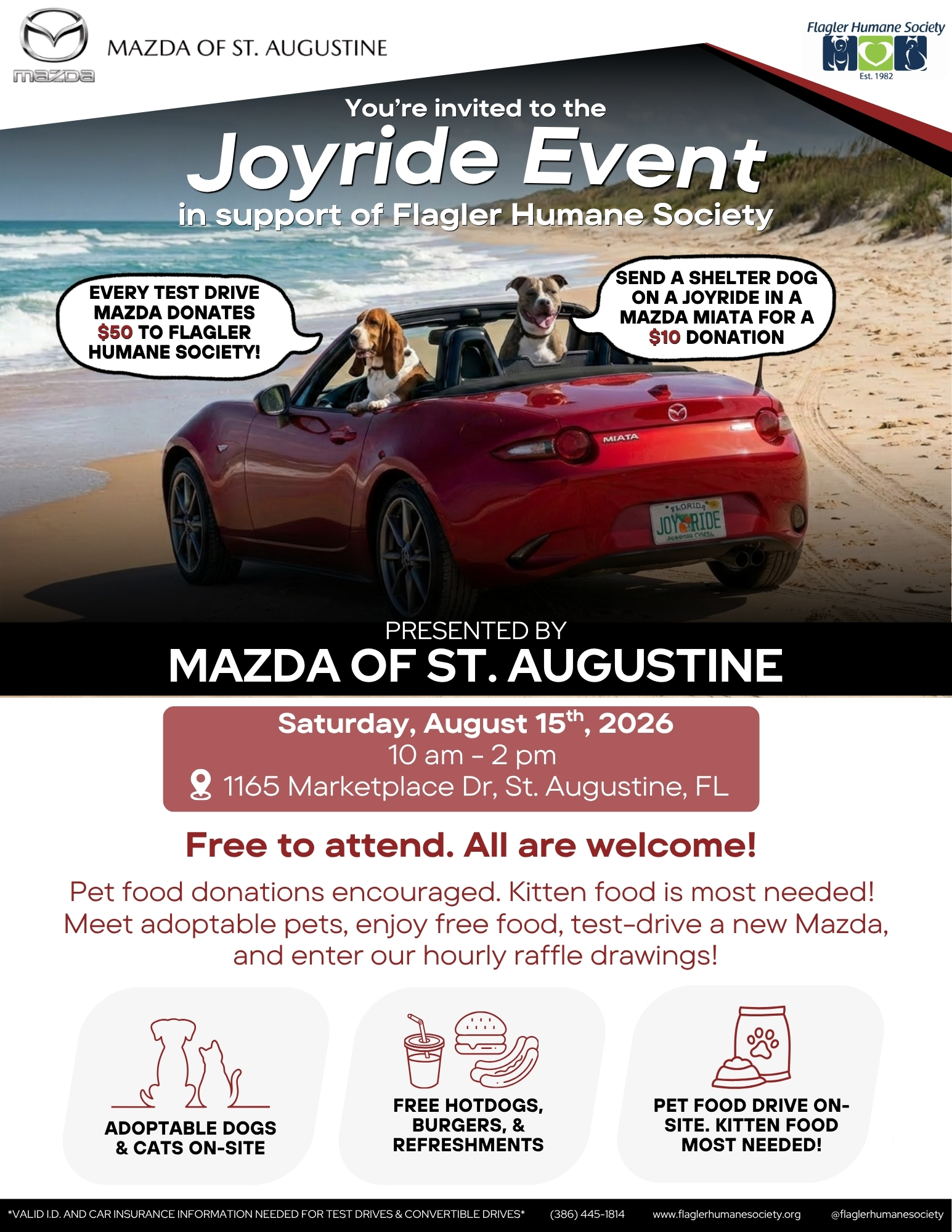 Joyride Event in Support of Flagler Humane Society!